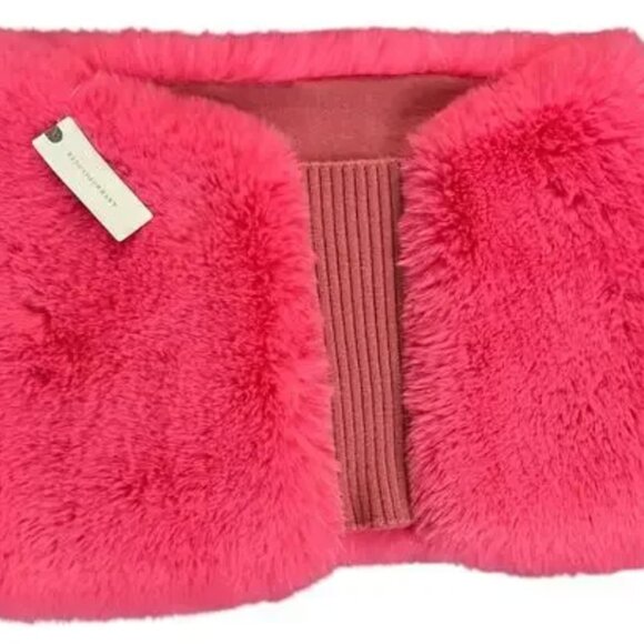 Maeve Anthropologie Electric Fuschia Pink Faux Fur - OS - Picture 4 of 7